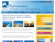 Tablet Screenshot of formentera.co.uk